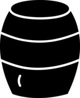 baril glyphe icône conception vecteur