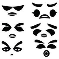 ensemble de différent yeux expressions vecteur