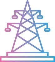 électrique ligne pente icône conception vecteur