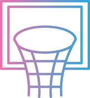 basketball cerceau ligne pente icône conception vecteur