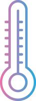 thermomètre ligne pente icône conception vecteur