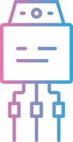 transistor ligne pente icône conception vecteur