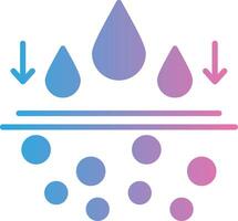 Crème hydratante glyphe pente icône conception vecteur