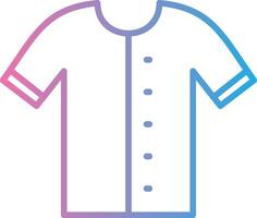 chemise ligne pente icône conception vecteur