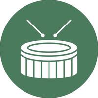 piège tambour glyphe multi cercle icône vecteur