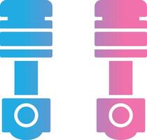 pistons glyphe pente icône conception vecteur
