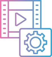 équipement ligne pente icône conception vecteur