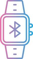Bluetooth ligne pente icône conception vecteur