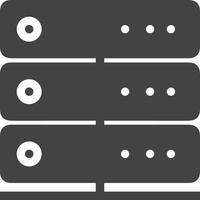 Les données espace de rangement icône symbole image pour base de données illustration vecteur