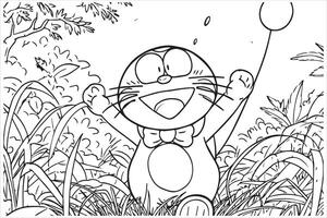 dessin nobita nobi doraemon gratuit conception vecteur