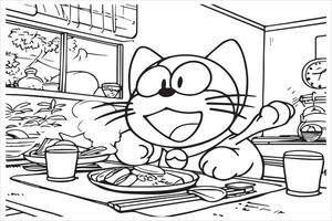 dessin nobita nobi doraemon gratuit conception vecteur