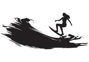 planche de surf silhouettes pro conception vecteur