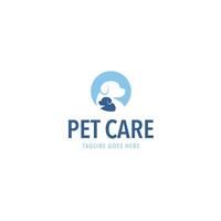animal de compagnie se soucier logo conception pour boutique vétérinaire clinique hôpital illustration idée vecteur