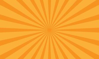 Orange sunburst Contexte. illustration vecteur