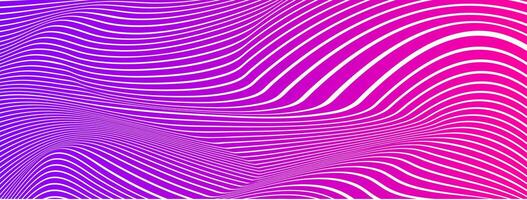 une violet et rose Contexte avec ondulé lignes vecteur