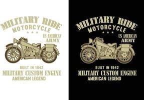 conception de t-shirt de moto vecteur