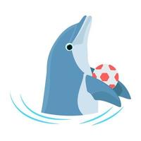 concepts de jeu de dauphin vecteur