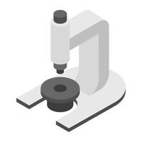 concepts de microscope à la mode vecteur