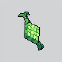 pixel art illustration ketupat. pixélisé eid ketupat. islamique eid mubarak ketupat riz pixélisé pour le pixel art Jeu et icône pour site Internet et jeu. vieux école rétro. vecteur