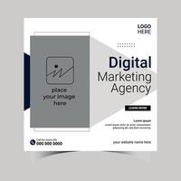 modèle de médias sociaux d'agence de marketing numérique vecteur