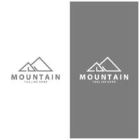 Montagne logo conception. aventure. Extérieur randonnée aventure icône ensemble. conception vecteur