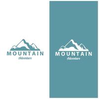 Montagne logo conception. aventure. Extérieur randonnée aventure icône ensemble. conception vecteur