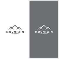 Montagne logo conception. aventure. Extérieur randonnée aventure icône ensemble. conception vecteur