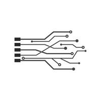 La technologie circuit conception illustration. vecteur