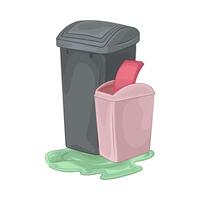 illustration de poubelle poubelle vecteur