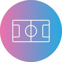 table Football ligne pente cercle icône vecteur