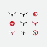 taureau buffle tête vache animal mascotte logo design vecteur pour sport corne buffle animal mammifères tête logo sauvage matador