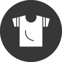 icône inversée de glyphe de chemise vecteur
