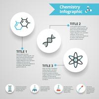 Set d&#39;infographie chimie vecteur