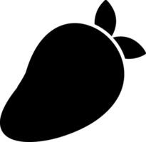 icône de deux couleurs de glyphe de mangue vecteur