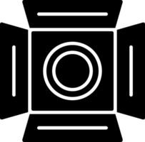 icône de deux couleurs de glyphe de projecteur vecteur
