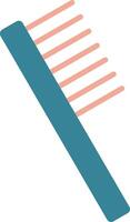 icône de deux couleurs de glyphe de peigne vecteur