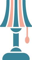 icône de deux couleurs de glyphe de lampe vecteur