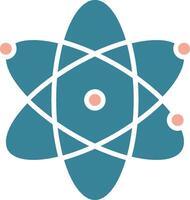 icône de deux couleurs de glyphe scientifique vecteur