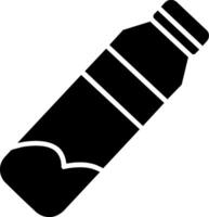 icône de deux couleurs de glyphe de bouteille d'eau vecteur