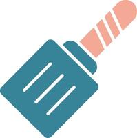 icône de deux couleurs de glyphe de spatule vecteur