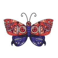 tatouage papillon steampunk vecteur