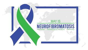 neurofibromatose conscience mois observé chaque année dans peut. modèle pour arrière-plan, bannière, carte, affiche avec texte une inscription. vecteur