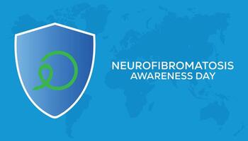 neurofibromatose conscience journée observé chaque année dans peut. modèle pour arrière-plan, bannière, carte, affiche avec texte une inscription. vecteur