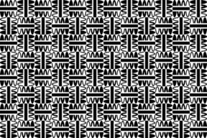 abstrait sans couture répéter modèle. noir et blanc sans couture géométrique textile modèle. abstrait mosaïque tuile fond d'écran décor. vecteur