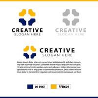 abstrait logo conception avec moderne concept illustration vecteur