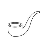 fumeur tuyau icône. fumeur illustration signe. le tabac symbole ou logo. vecteur