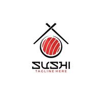 Sushi logo conception modèle 4 vecteur