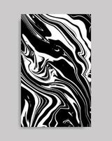 fond de marbre liquide blanc noir abstrait vecteur