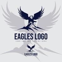 Aigle logo modèle minimal Aigle illustration vecteur