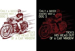 conception de t-shirt de moto vecteur